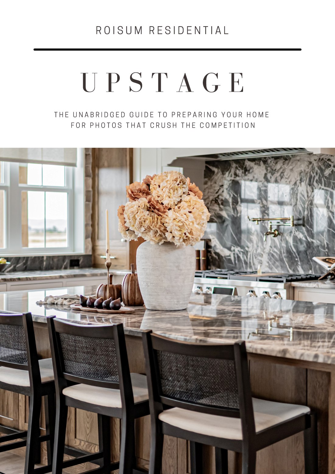 Upstage — the printable home-prep guide cover