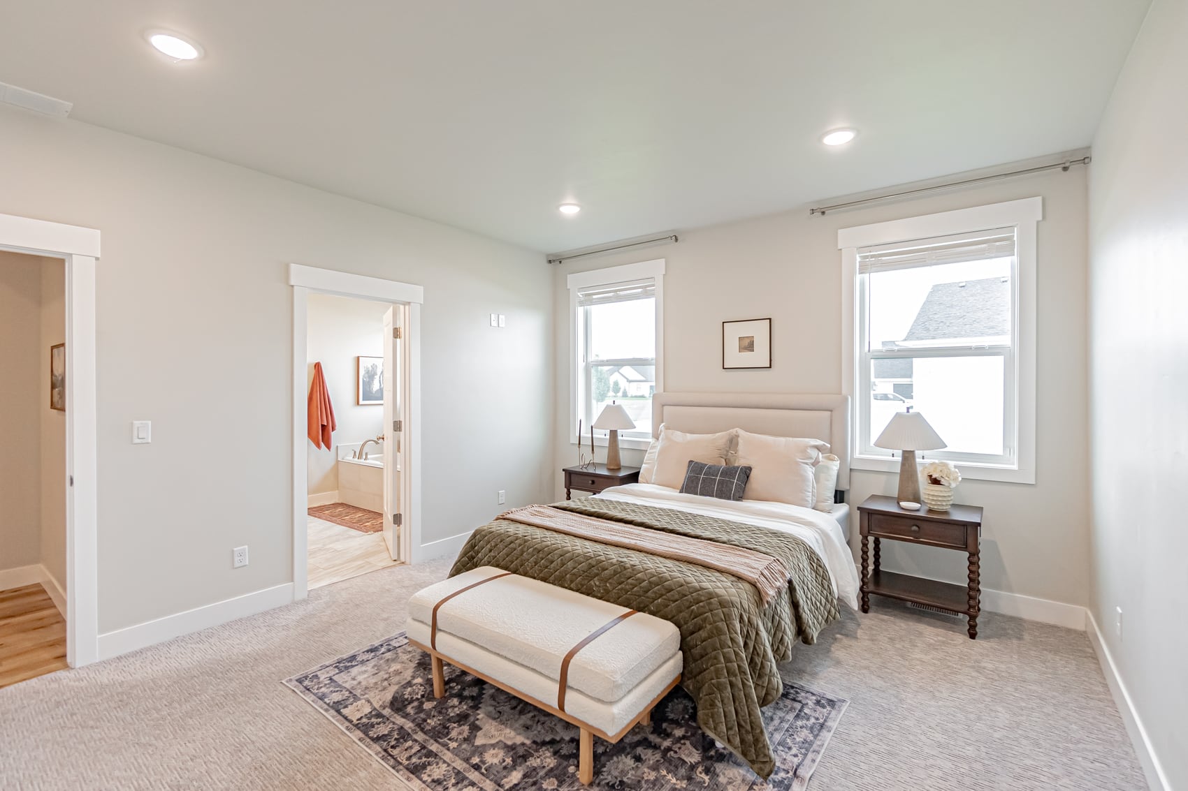 Vaulted bedroom